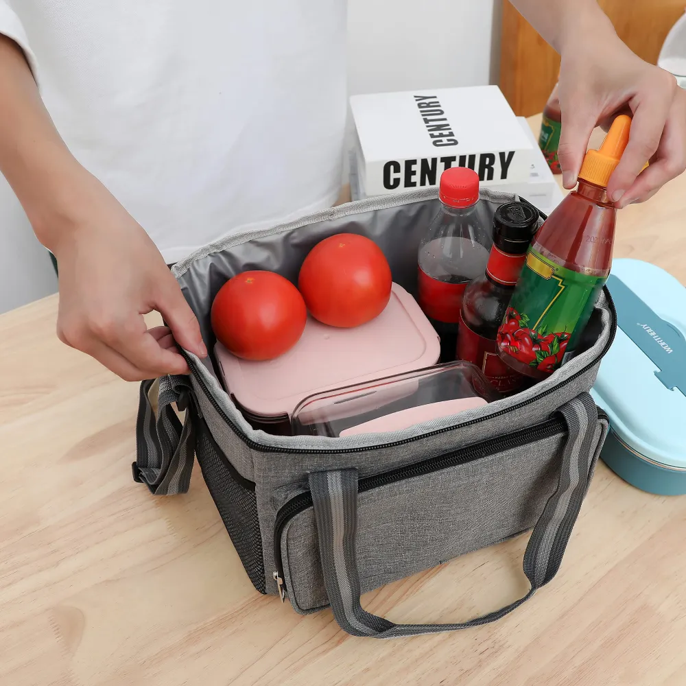 Insulation Bag Thickened Outdoor Oxford Cloth Heat Preservation Cold Large Capacity Portable Lunch Bag