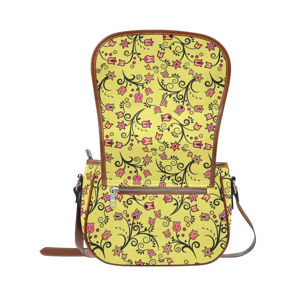 Key Lime Star Saddle Bag/Large