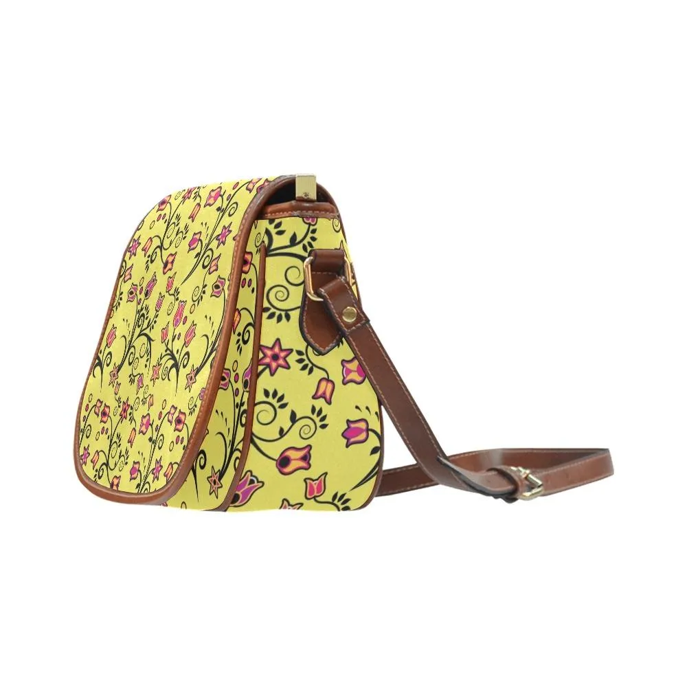 Key Lime Star Saddle Bag/Large