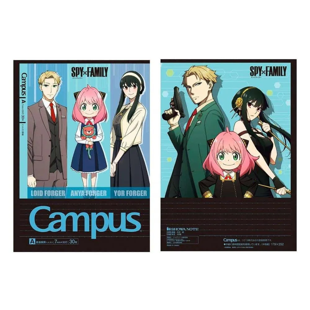 Kokuyo Notebook (5-Pack) - Campus - Spy Family - 5 Designs