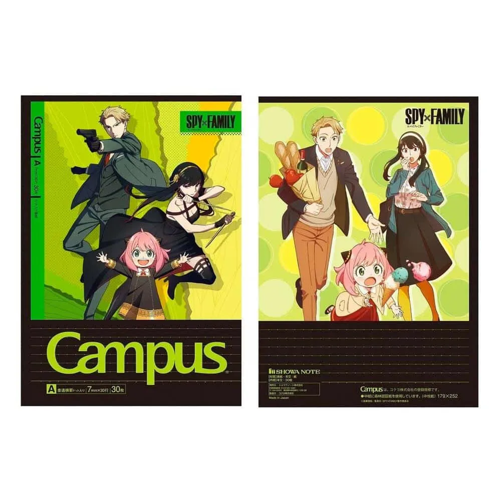 Kokuyo Notebook (5-Pack) - Campus - Spy Family - 5 Designs