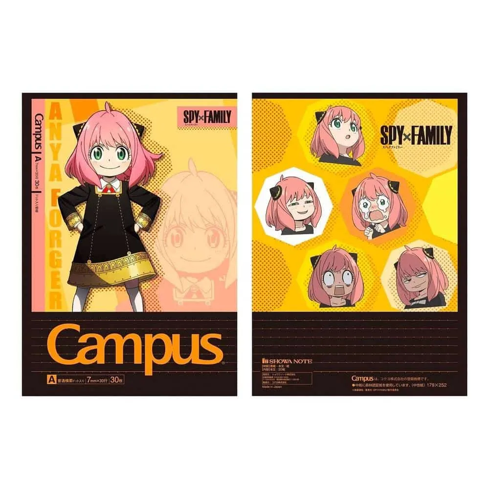 Kokuyo Notebook (5-Pack) - Campus - Spy Family - 5 Designs