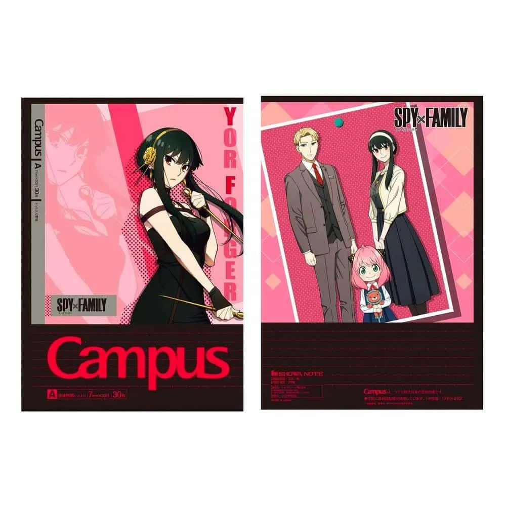 Kokuyo Notebook (5-Pack) - Campus - Spy Family - 5 Designs