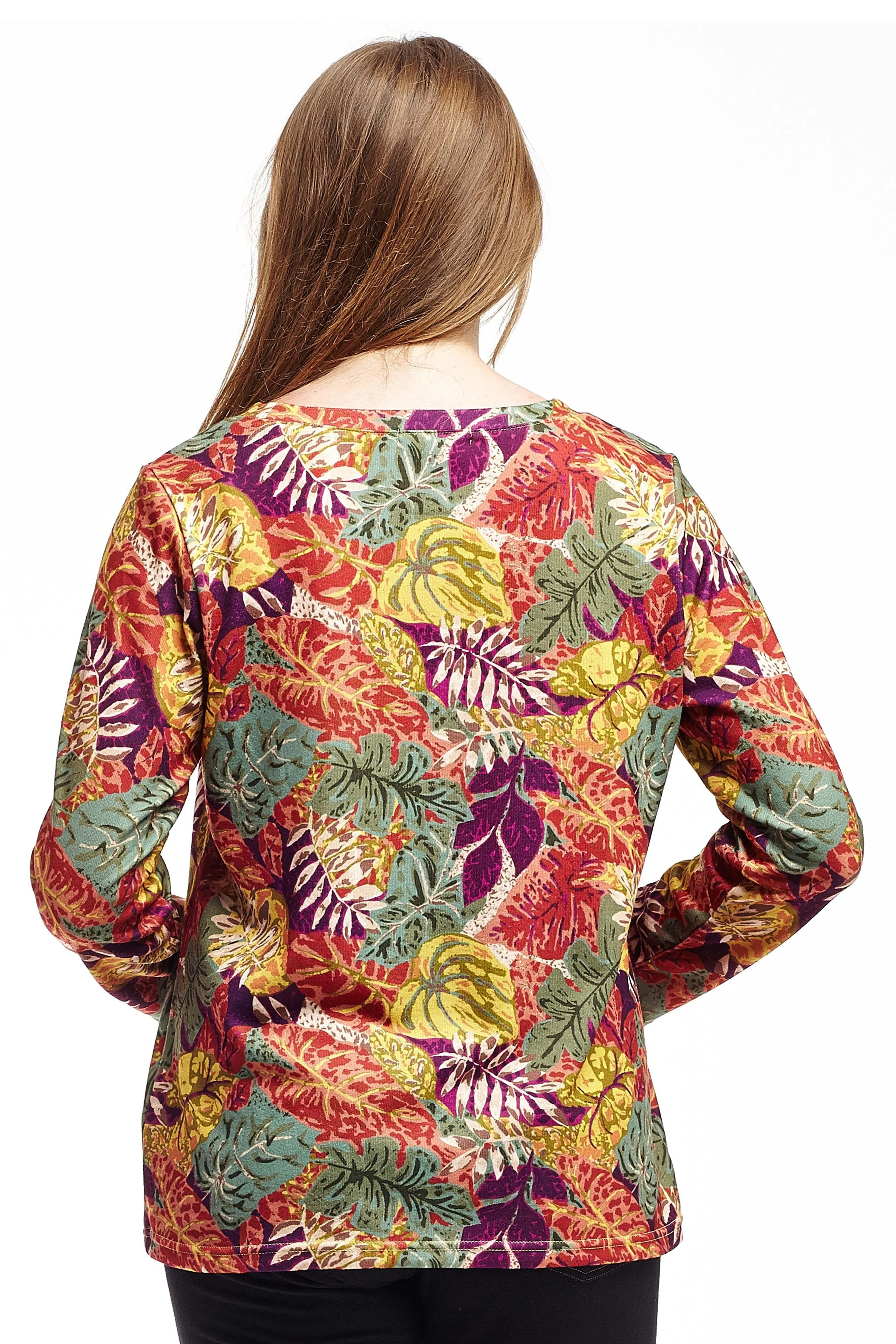 La Cera Printed Multi-Colored Printed Top