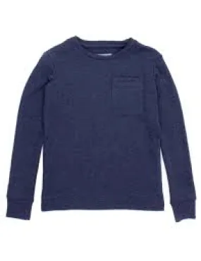 LD Livingston Tee LS Navy