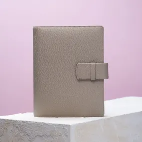 Leather A6 Personal Organizer in Grey Gritti Leather, 2024