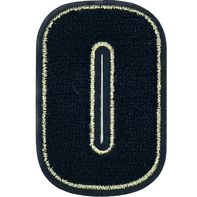Letter O Hot fix Or Sew Patch