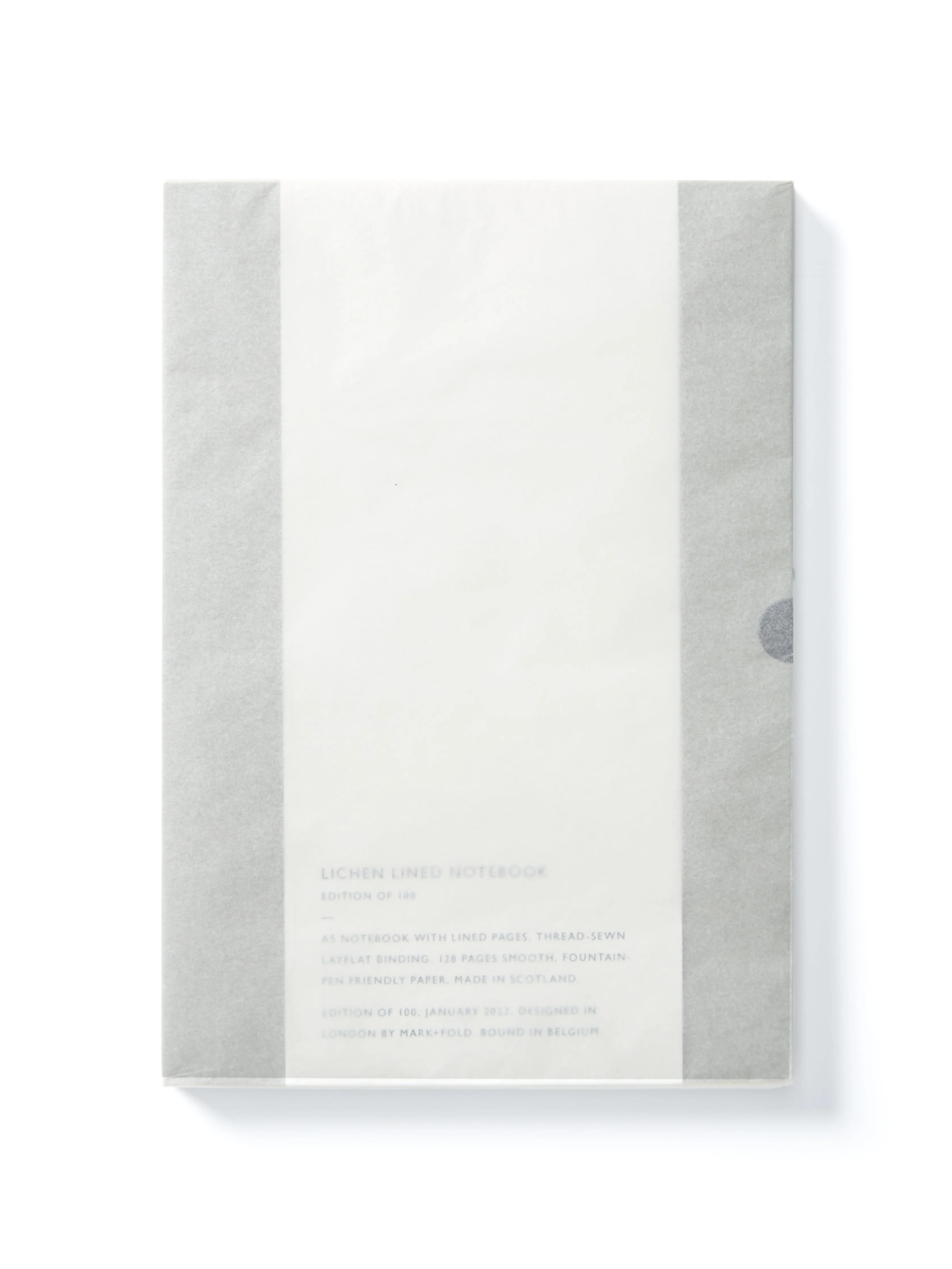 Mark   Fold Lichen Lined Notebook