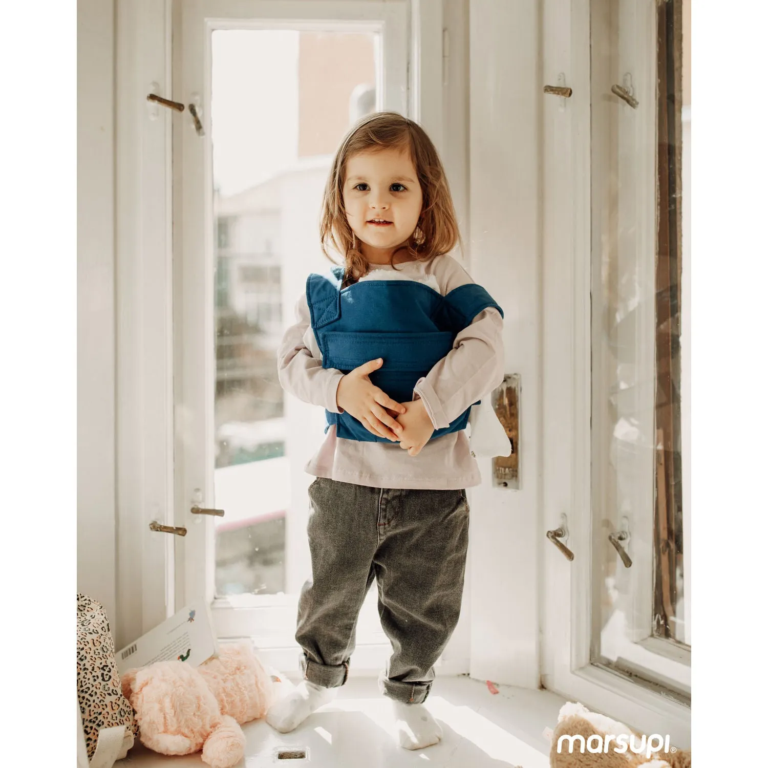 Marsupi Mini Doll Carrier - Ocean Blue