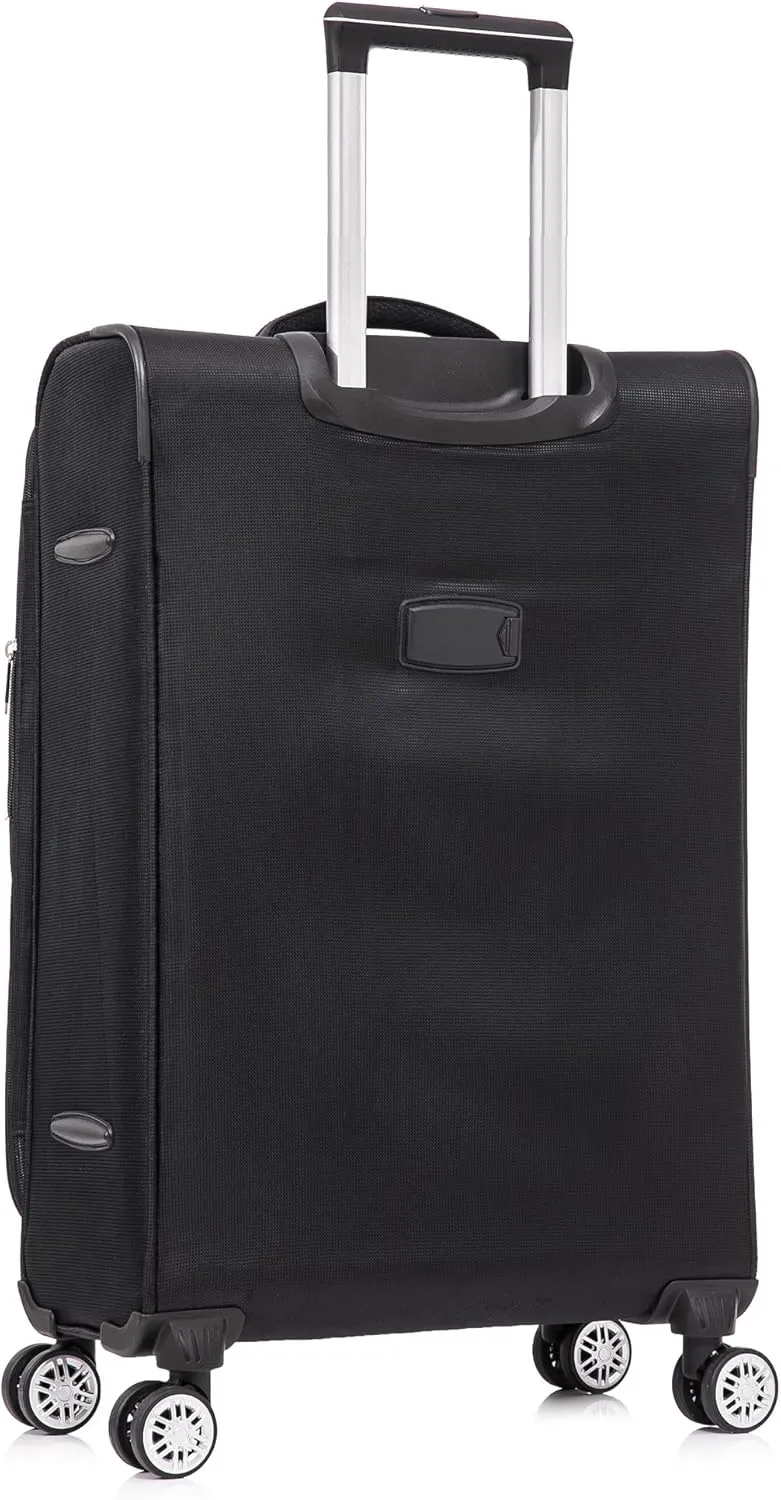 Medium Lightweight Spinner Suitcase DK-08 Black 2.55KG