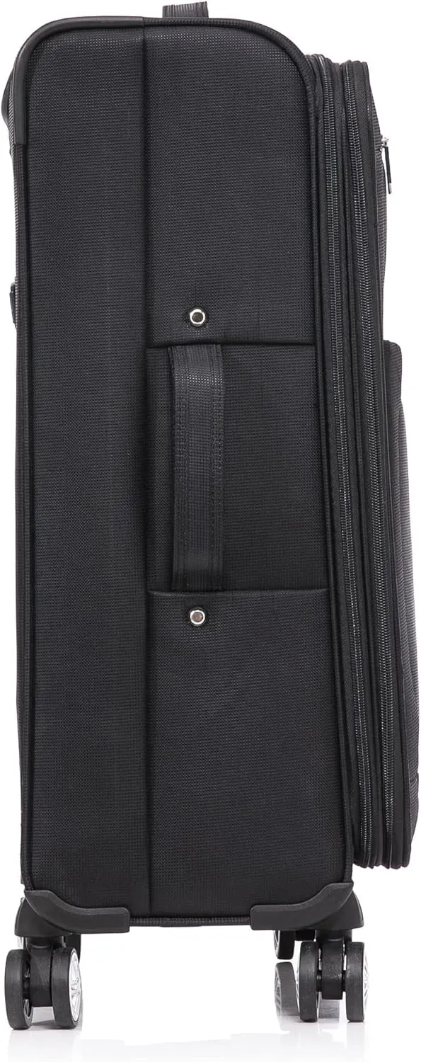 Medium Lightweight Spinner Suitcase DK-08 Black 2.55KG