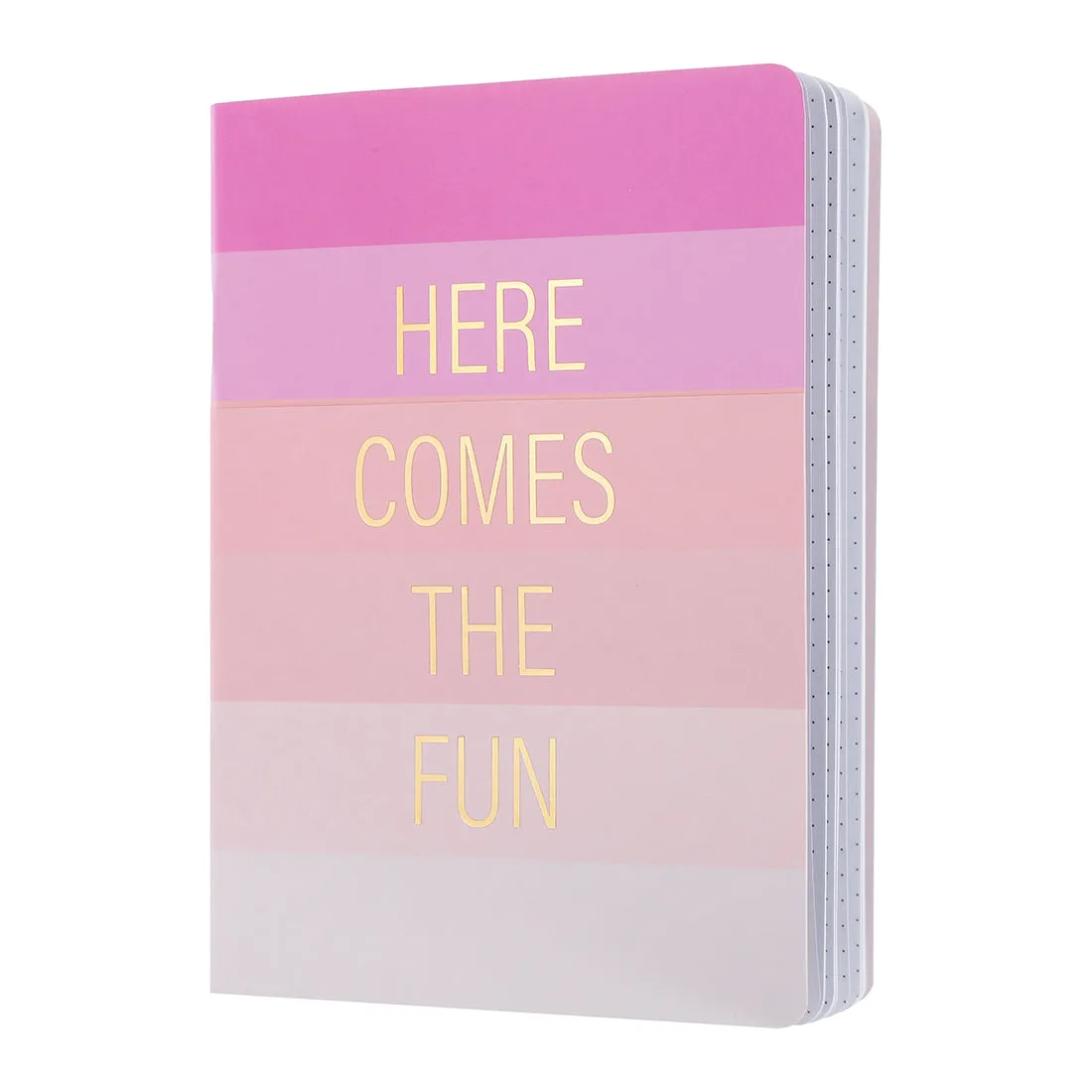MINISO Pink Colored Fading Hardcover Notebook, Memo Book