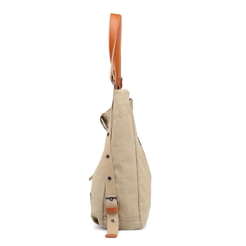 Multifunction Canvas Student Backpack