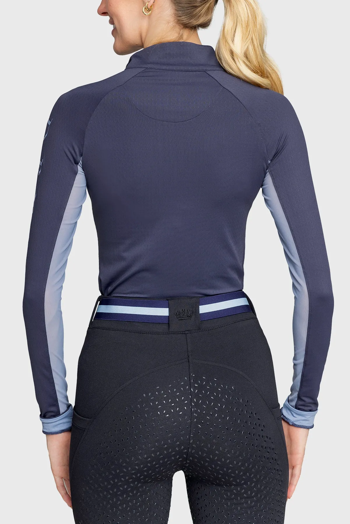 Navy "Dressage" Long Sleeve Sun Shirt