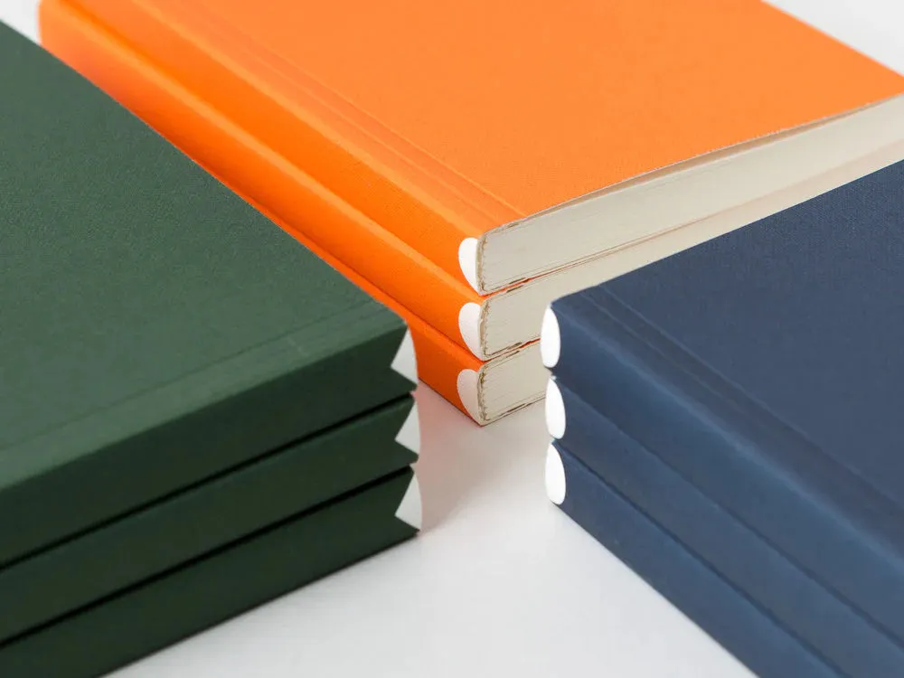 OLA Pocket Flat Lay Notebook in Circle Orange - Plain