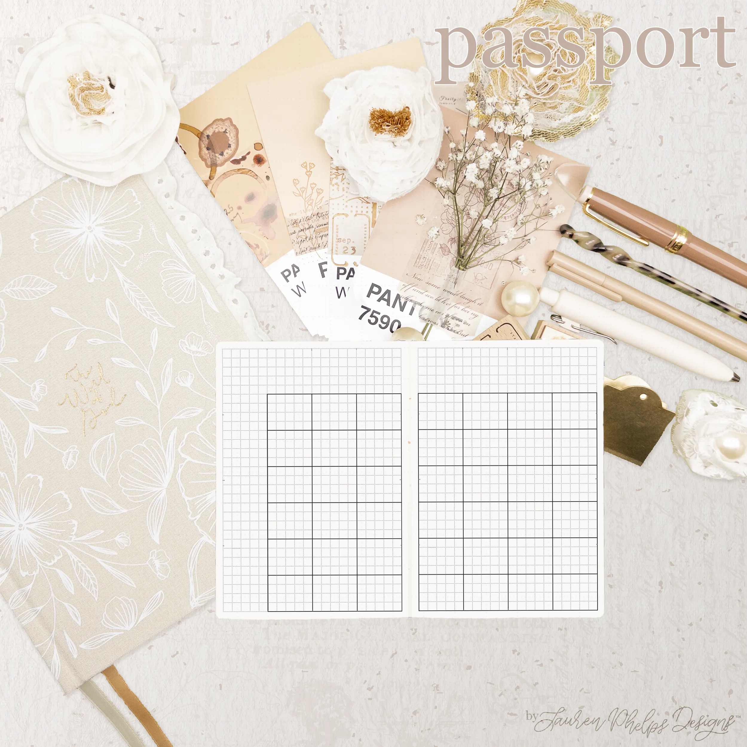 Passport Travelers Live | Plan | Dream® Notebook by Lauren Phelps Designs