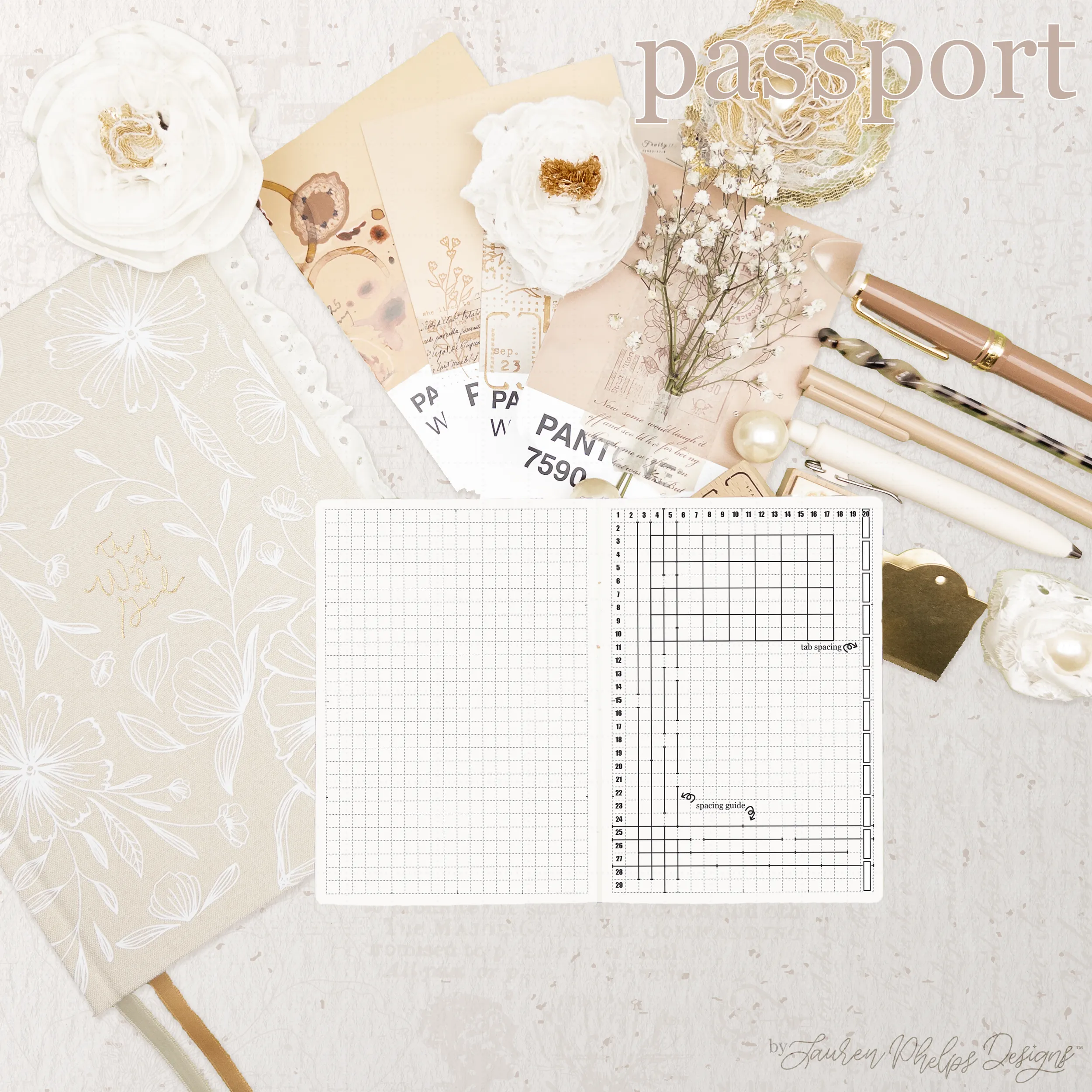 Passport Travelers Live | Plan | Dream® Notebook by Lauren Phelps Designs