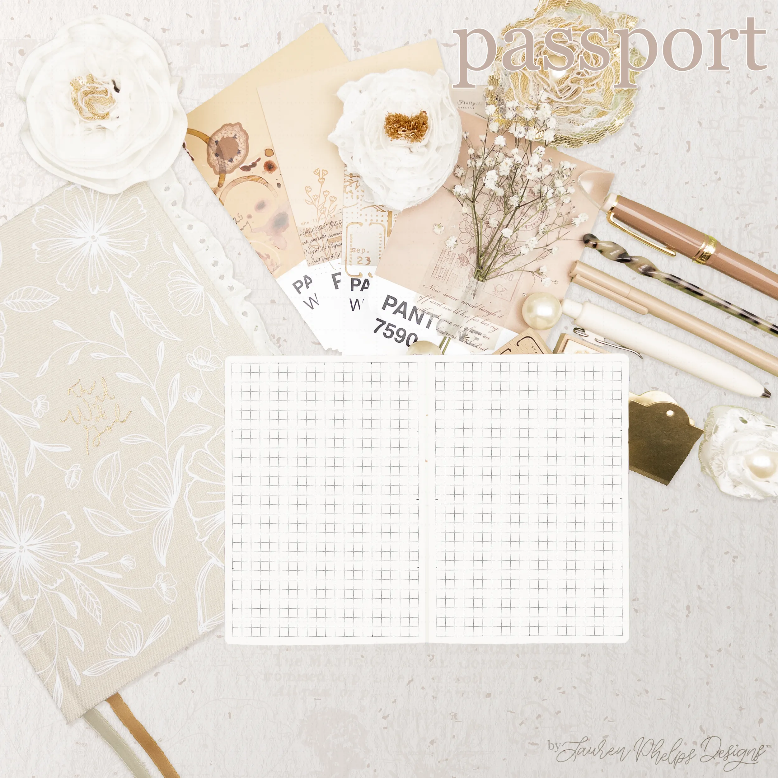 Passport Travelers Live | Plan | Dream® Notebook by Lauren Phelps Designs