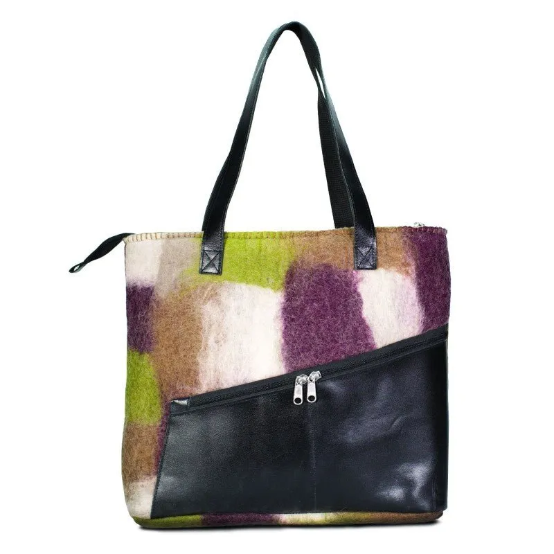 Patch With Leather Bag for Women