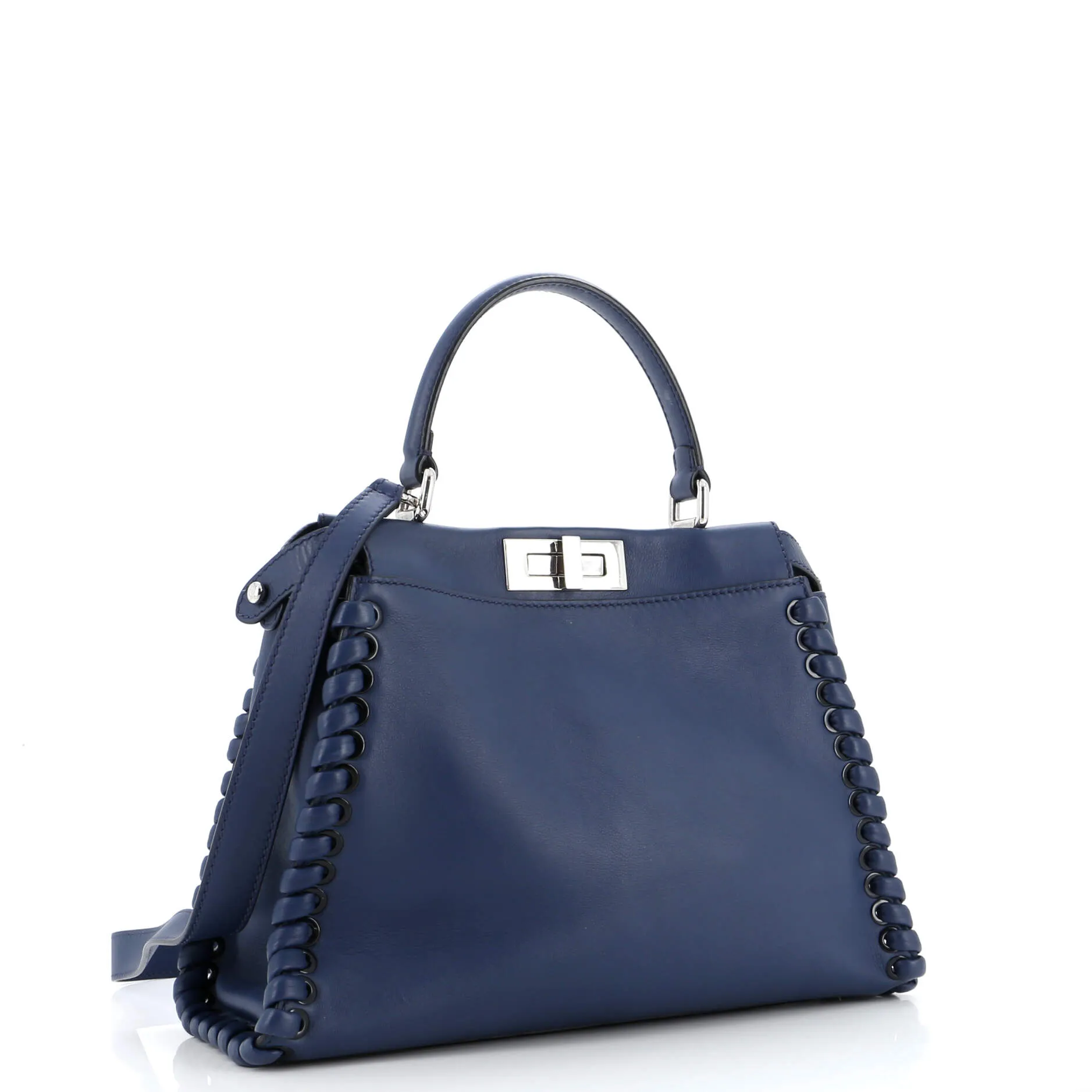 Peekaboo Bag Whipstitch Leather Regular
