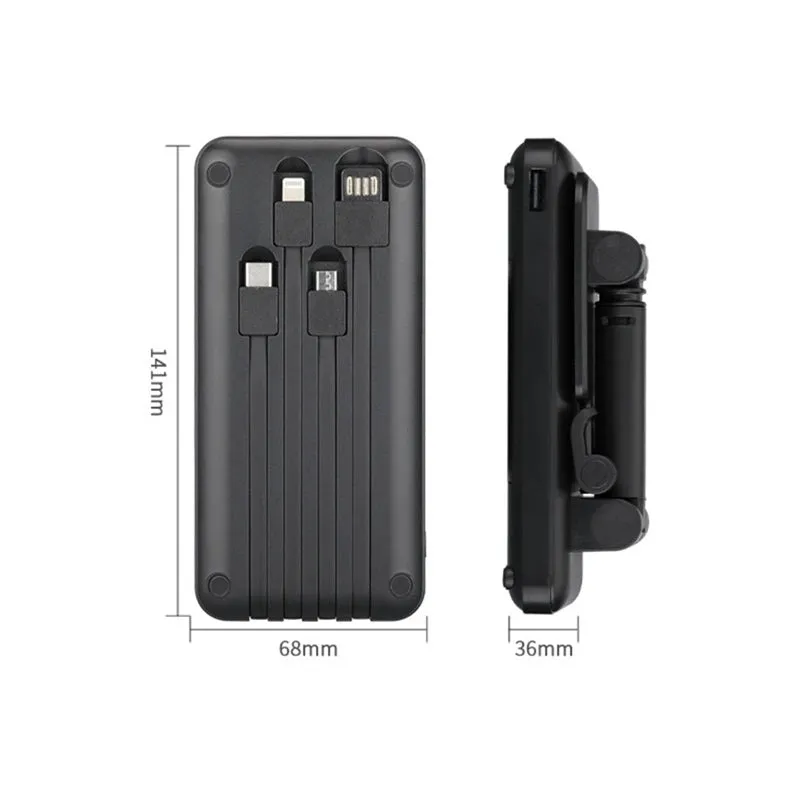PowerStand Pro: The Ultimate 10000mAh Charging Hub with Built-In Phone Stand!