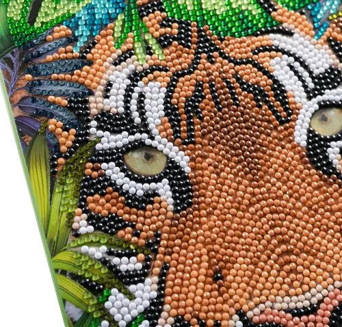 "Tiger In The Forest" Crystal Art Notebook