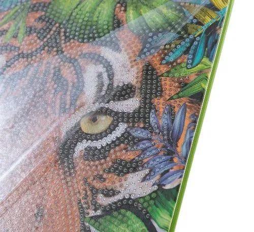 "Tiger In The Forest" Crystal Art Notebook