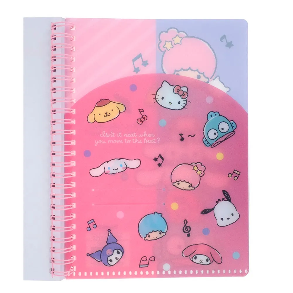 Sanrio Characters Wired A5 Notebook with Plastic Cover