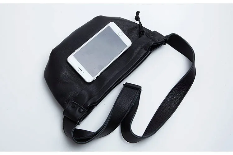 Small Womens Black Sling Bag Chest Pack Purse For Women