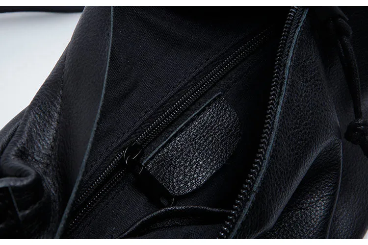 Small Womens Black Sling Bag Chest Pack Purse For Women