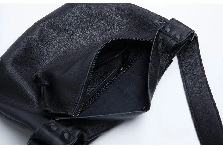 Small Womens Black Sling Bag Chest Pack Purse For Women