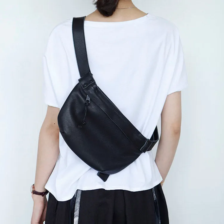 Small Womens Black Sling Bag Chest Pack Purse For Women