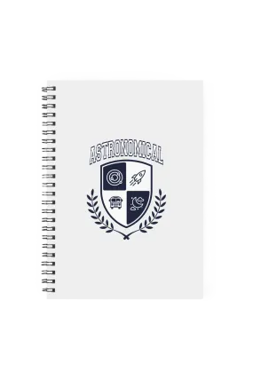 SnarkyMarky 'Astronomical Crest' Grey Notebook