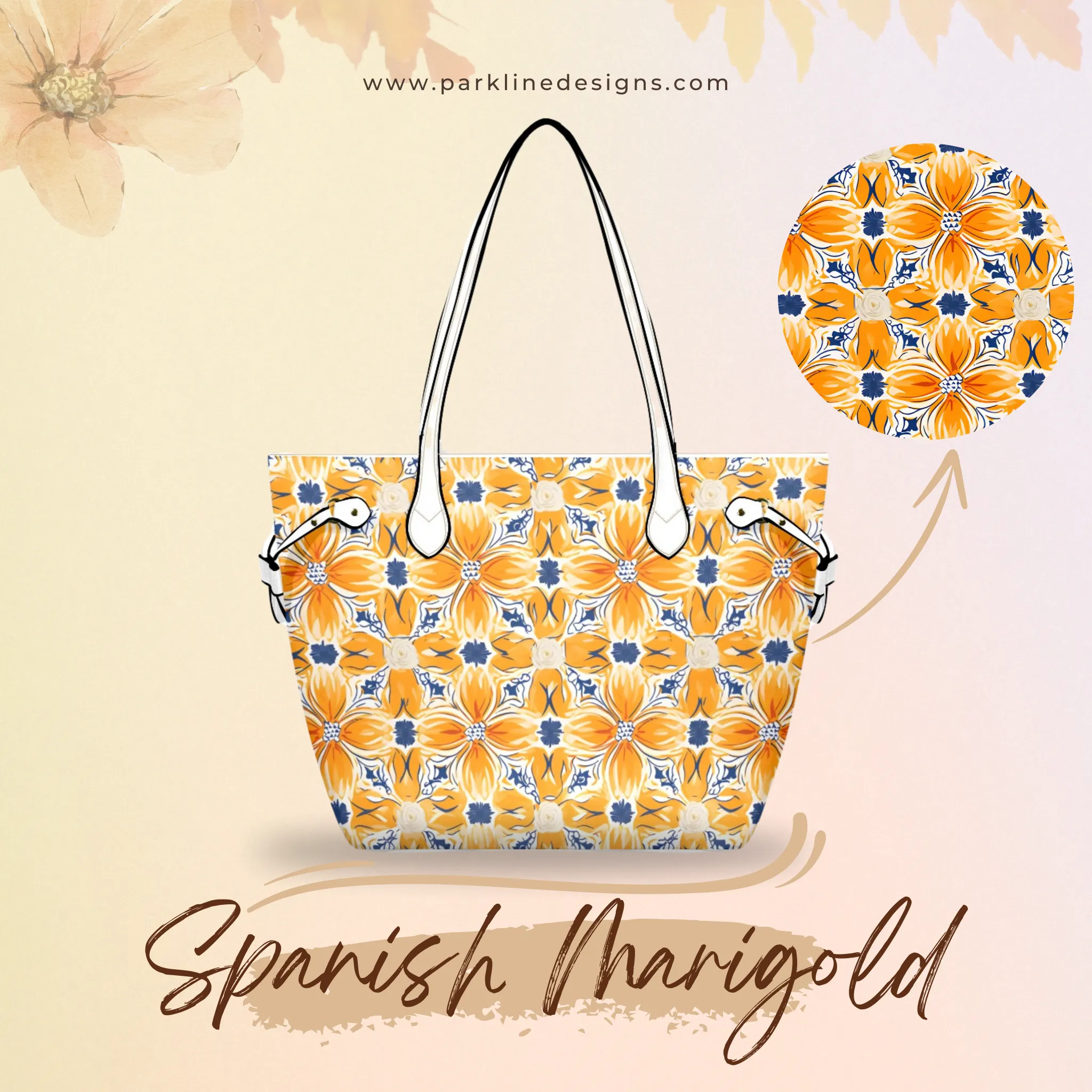 Spanish Marigold Leather Bag| Perfect Gift for Her | Elegant & Durable Fashion Tote