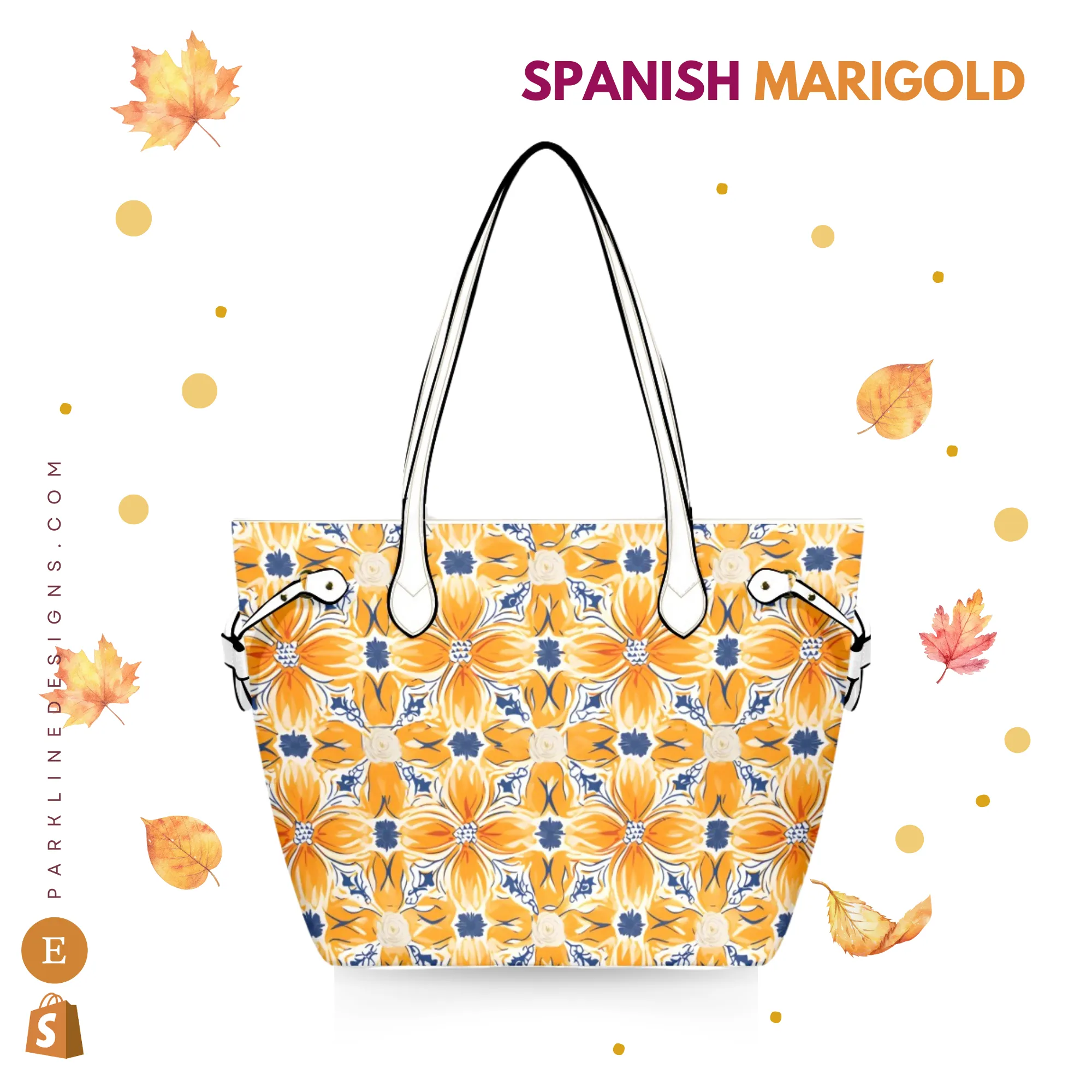 Spanish Marigold Leather Bag| Perfect Gift for Her | Elegant & Durable Fashion Tote