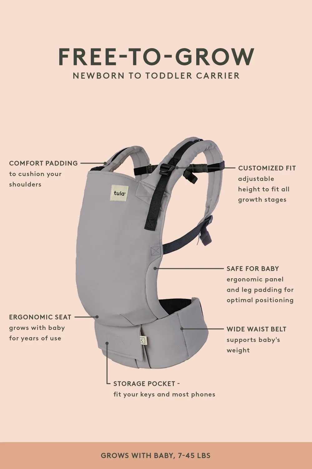Stay Gold - Signature Handwoven Free-to-Grow Baby Carrier