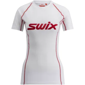 Swix Women&#x27;s Racex Classic Short Sleeve Bright White/Swix Red | Buy Swix Women&#x27;s Racex Classic Short Sleeve Bright White/Swix Red here | Outnorth