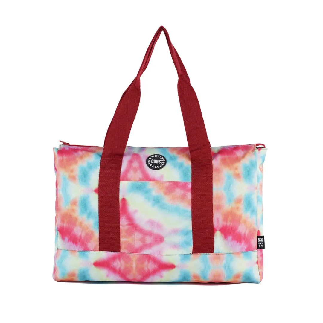 Water Melons & Red Tie Dye Double Face Tote Bag