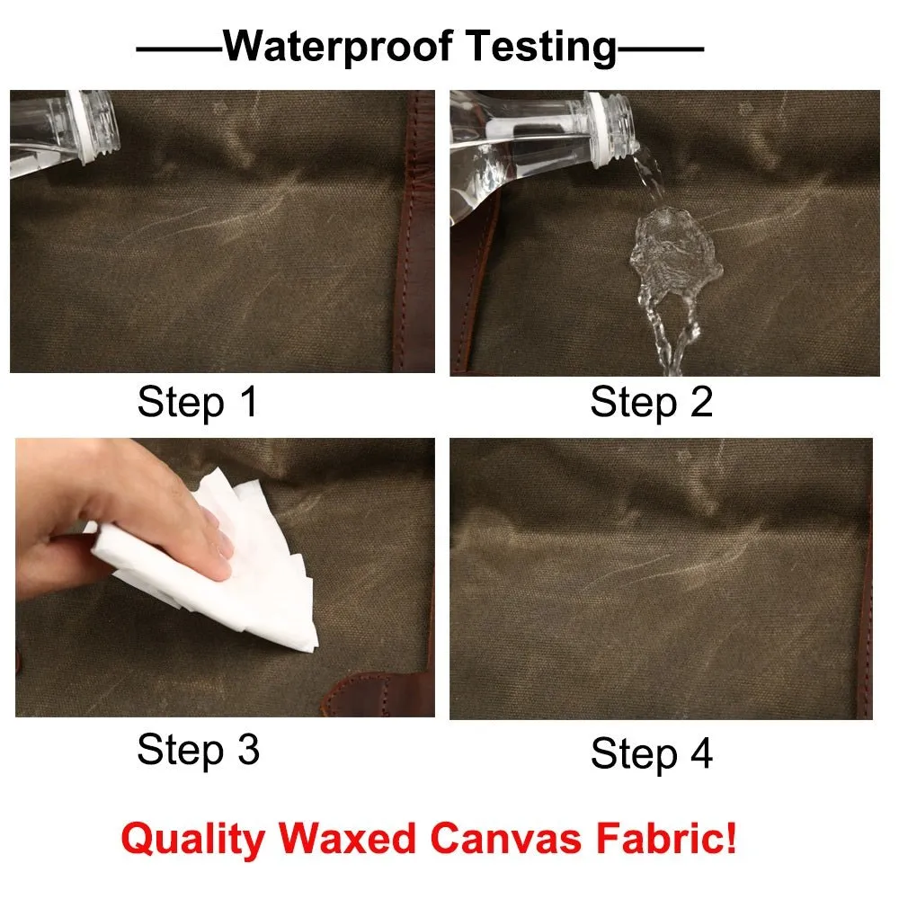 Waterproof Canvas Camera Backpack Photography Bag