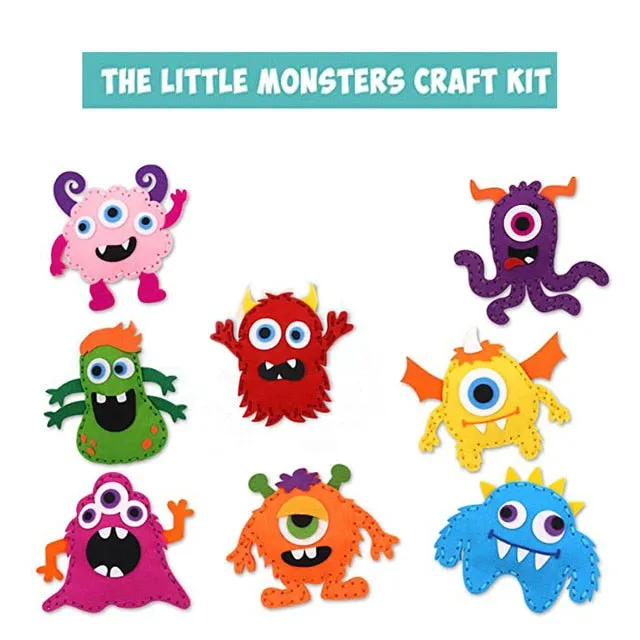 Woodland Animals DIY Felt Craft Sewing Kits For Kids