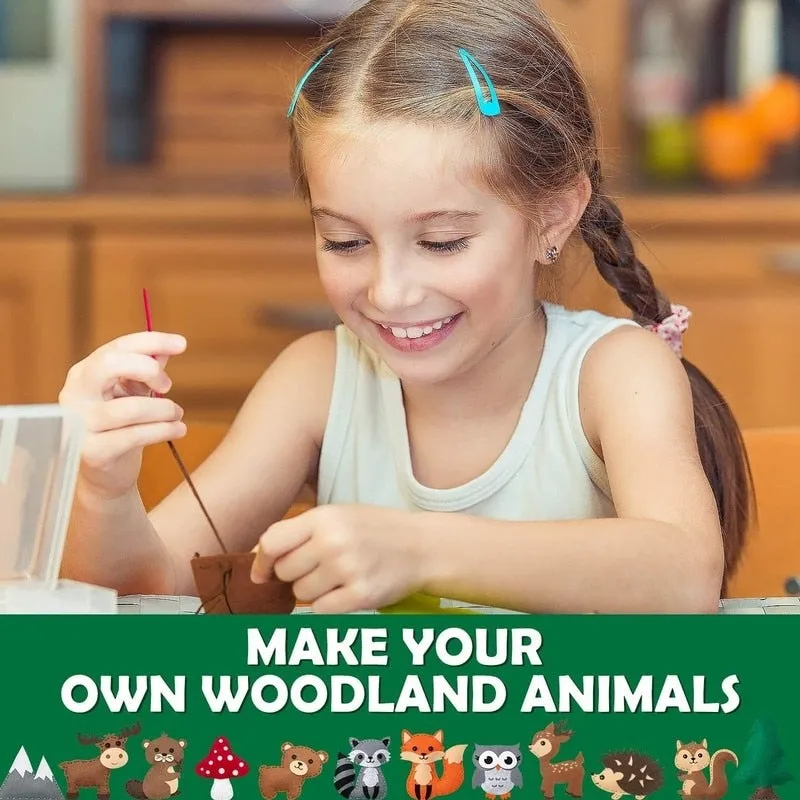 Woodland Animals DIY Felt Craft Sewing Kits For Kids